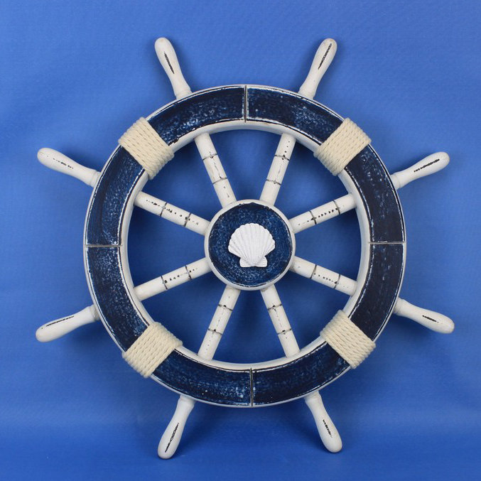 Handcrafted Nautical Decor Ship 18" Decorative Ship Wheel Wall Decor & Reviews Wayfair
